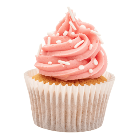 chispas blancas para decorar cupcakes