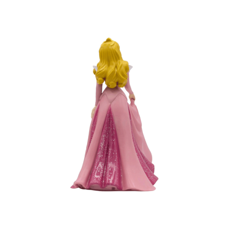 Figura de la princesa Aurora de Disney vista desde atrás
