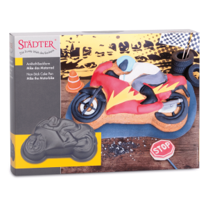Molde para pasteles con forma de motocicleta