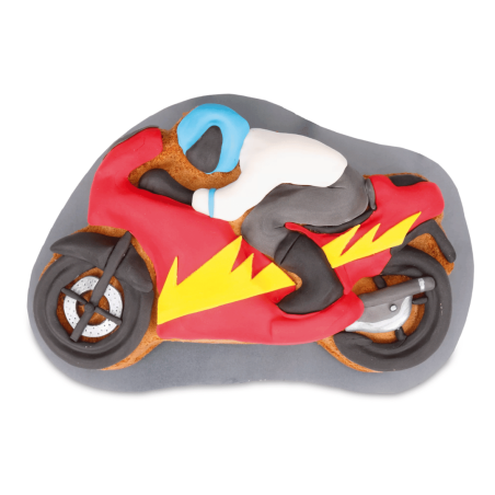 diseño de pastel moto