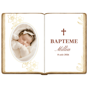 Foto comestible Libro abierto - A4