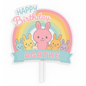Adorno de peluche personalizable para tarta