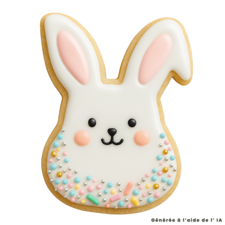 Cortador de galletas con forma de cabeza de conejo