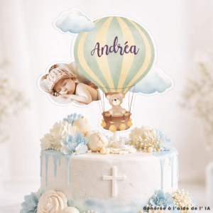 Topper de globo aerostático para personalizar