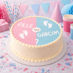 Disco de tarta para babyshower 20 cm