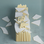 Juego de 2 bieses de forro polar color chocolate blanco