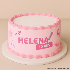 Contour de gâteau K-Pop à personnaliser