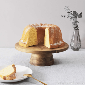 Présentoir à gâteau en bois - 28 cm