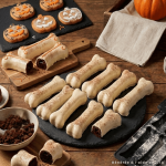 Molde con forma de hueso para galletas y pasteles de Halloween.