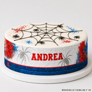Contorno de araña personalizable para pastel.