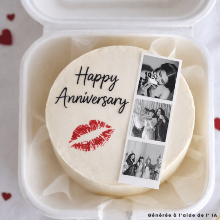 Impression alimentaire Polaroïd personnalisable