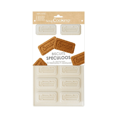 Molde de silicona Scrapcooking para galletas speculoos caseras