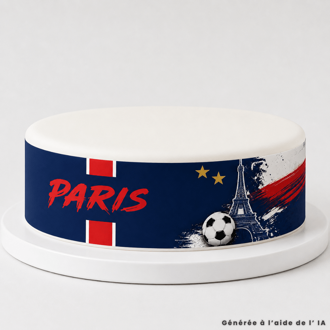 Esquema del pastel de fútbol de París