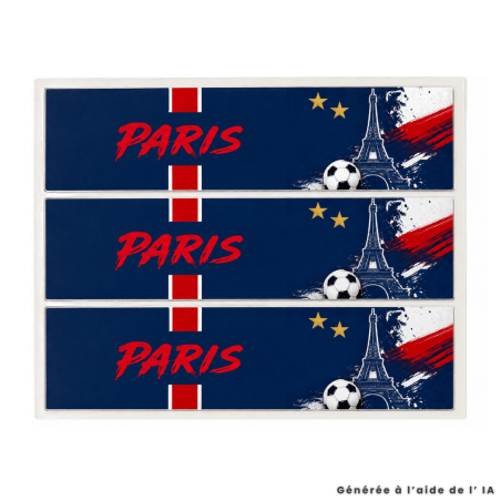 Esquema del pastel de fútbol de París