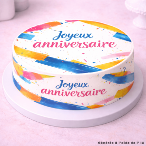 Kit de decoración para tarta de cumpleaños.