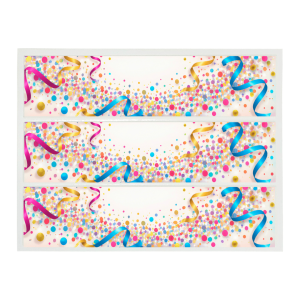 Esquema de pastel de confeti