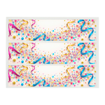 Contorno para bizcocho de azúcar - Patrón Confetti