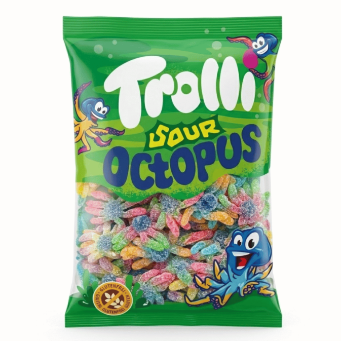 Caramelos de pulpo Trolli - 1 kg