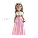 Figura de niña de 16 cm para tarta de comunión