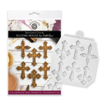 Molde para modelar pasta de azúcar con forma de cruz decorativa de Katy Sue