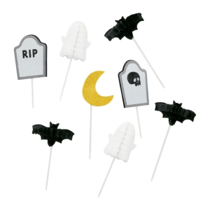 8 adornos para cupcakes de Halloween