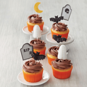 8 adornos para muffins de Halloween