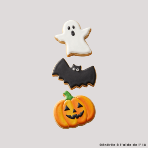 Cortadores de galletas con forma de calabaza, fantasma y murciélago