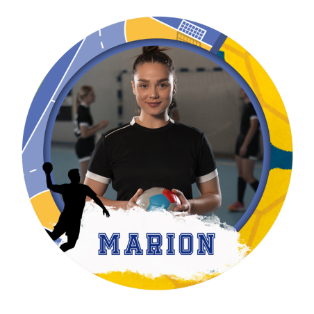 Foto comestible personalizada - balonmano - 24 cm