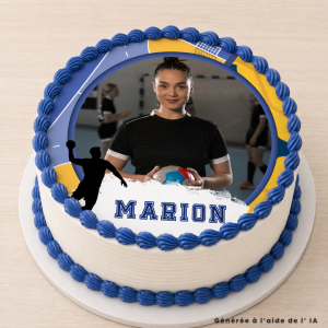 Disco de balonmano comestible personalizable - 24 cm