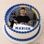 Disco de balonmano comestible personalizable - 24 cm