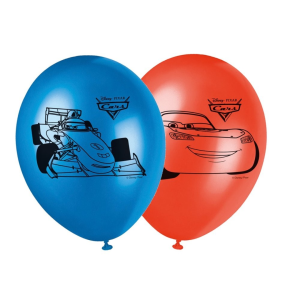6 Globos de cumpleaños de Cars - Decoración de cumpleaños