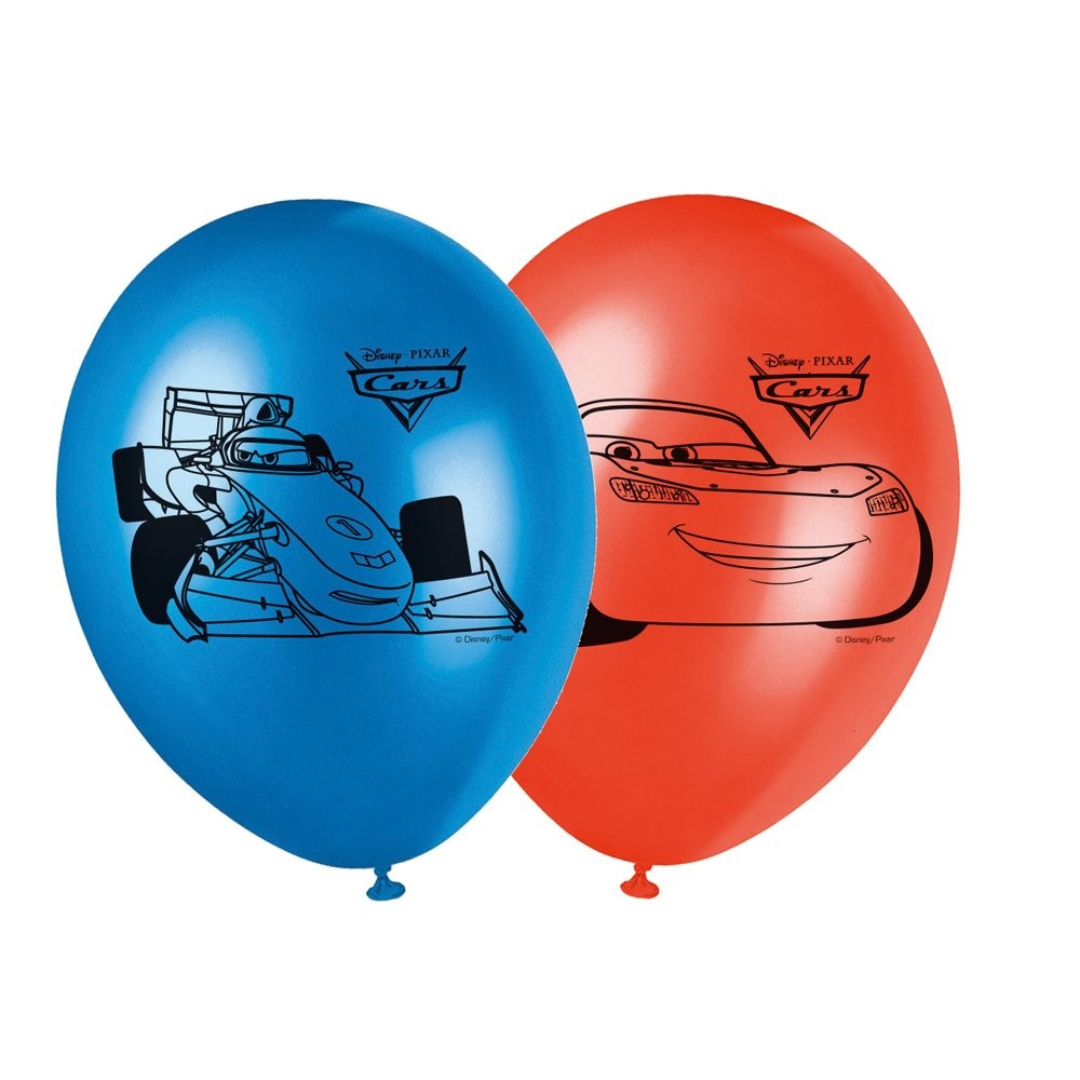 6 Globos de cumpleaños de Cars - Decoración de cumpleaños