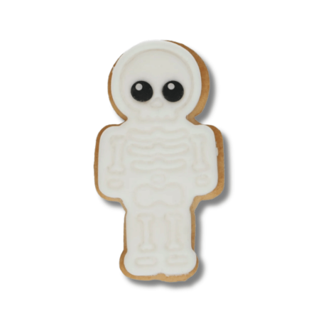 Galletas de Halloween con cortador de galletas de esqueleto de Wilton