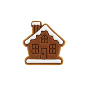 Cortador y sello para galletas con forma de casa de jengibre - 7,5 cm