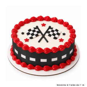 Esquema del pastel de azúcar de carretera - Pastel de autos