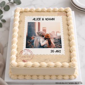Sello comestible con foto A4