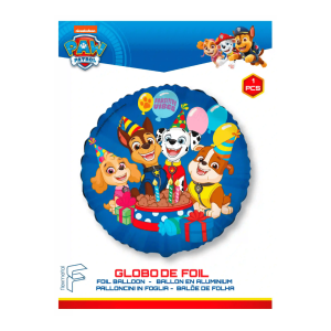 Globo de cumpleaños de Paw Patrol