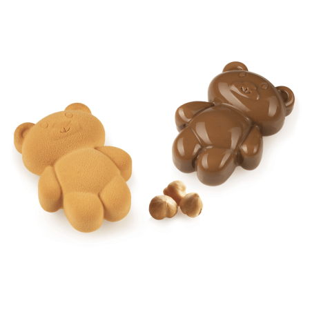 Pastelitos de ositos de chocolate pequeños Silikomart