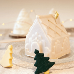 postre con forma de chalet navideño scrapcooking