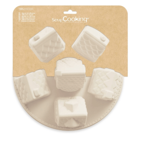 Molde de silicona 3D Chalet navideño Scrapcooking