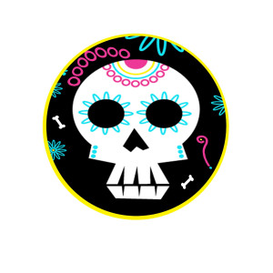 disco-de-azúcar-de-halloween
