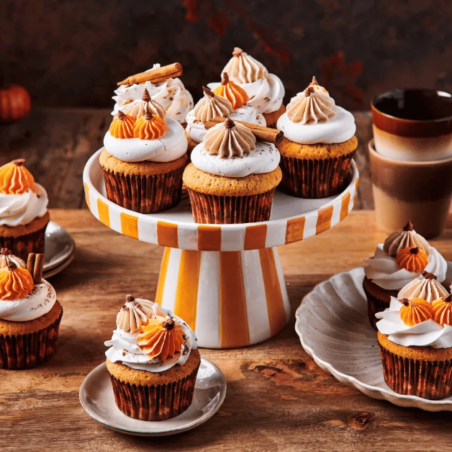 cupcakes de calabaza con especias