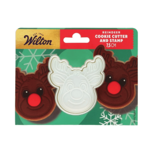 Cortador de galletas de renos navideños de Wilton
