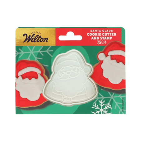 Cortador de galletas con forma de cabeza de Papá Noel de Wilton