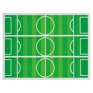 Esquema de fútbol para pastel