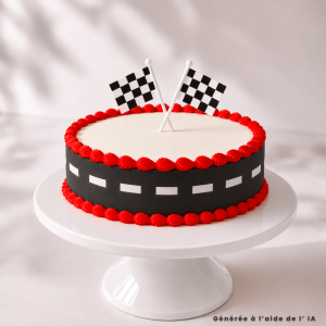Esquema del pastel de azúcar de carretera - Pastel de autos