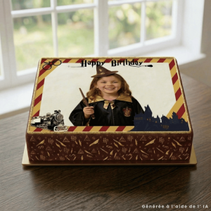 Foto comestible A4 escuela de magia para personalizar