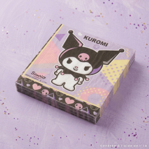Servilletas de papel de Hello Kitty Kuromi