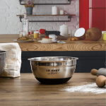 Bol mezclador de acero inoxidable - utensilios de repostería - 2 modelos para elegir