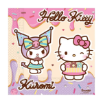 20 servilletas de papel de Hello Kitty Kuromi